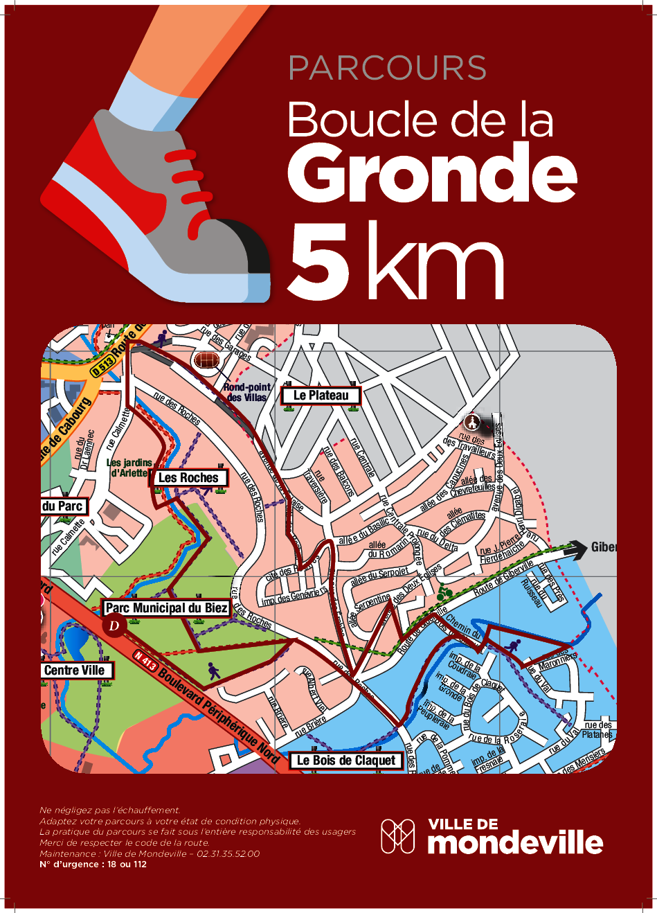 Parcours de la Gronde 5 km
