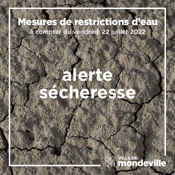 alerte sécheresse restrictions d'eau à mondeville