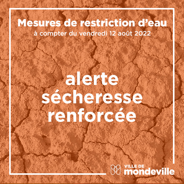 Alerte sécheresse renforcée | Des mesures de restrictions d’eau supplémentaires à Mondeville