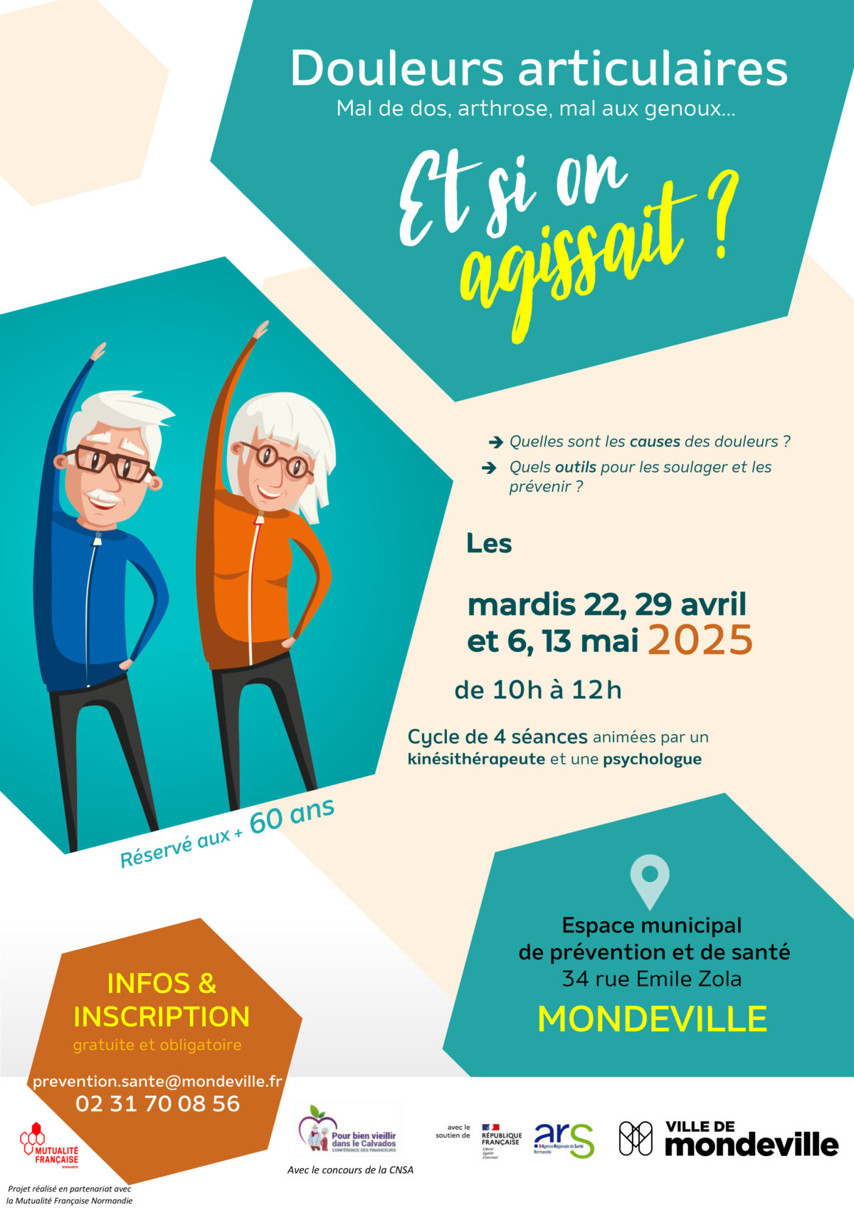 Atelier Douleurs articulaires dates mondeville