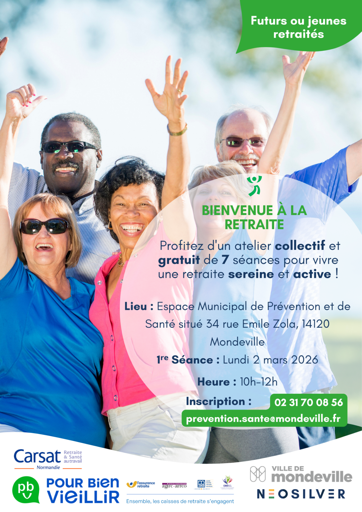 Bienvenue à la retraite : 7 séances gratuites pour vivre une retraite sereine et active.