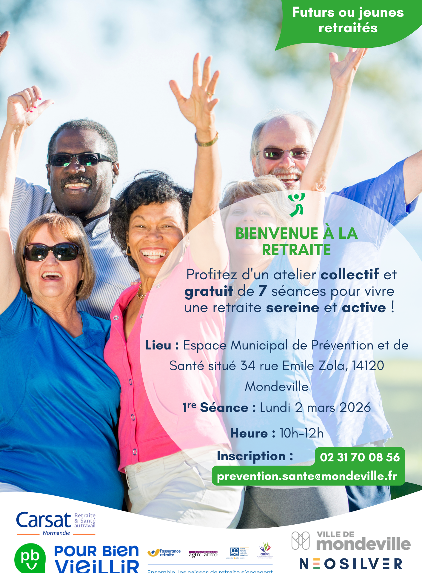 Bienvenue à la retraite : 7 séances gratuites pour vivre une retraite sereine et active.