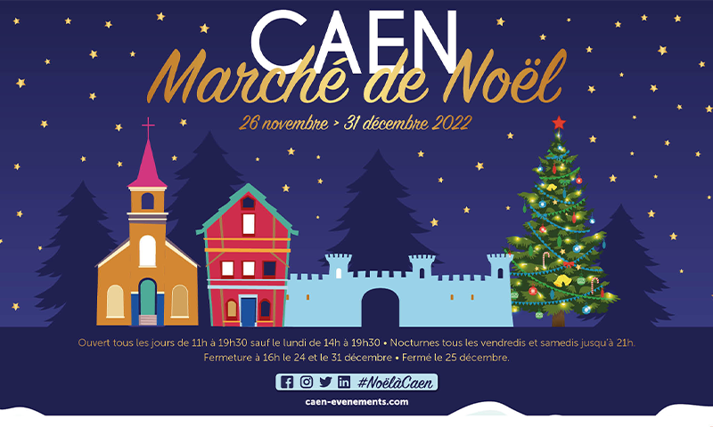 Visite du Marché de Noël de Caen