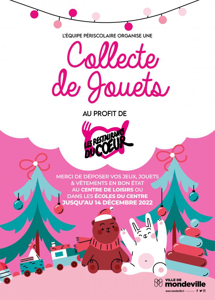 Collecte de jouets au profit des restos du coeur