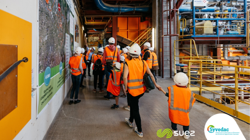 Visite de l'UVE (Unité de traitement des déchets)