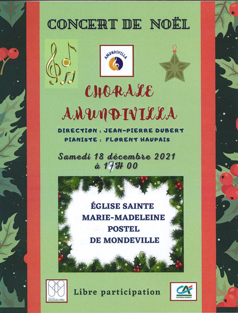 Concert de Noël de la Chorale Amundivilla