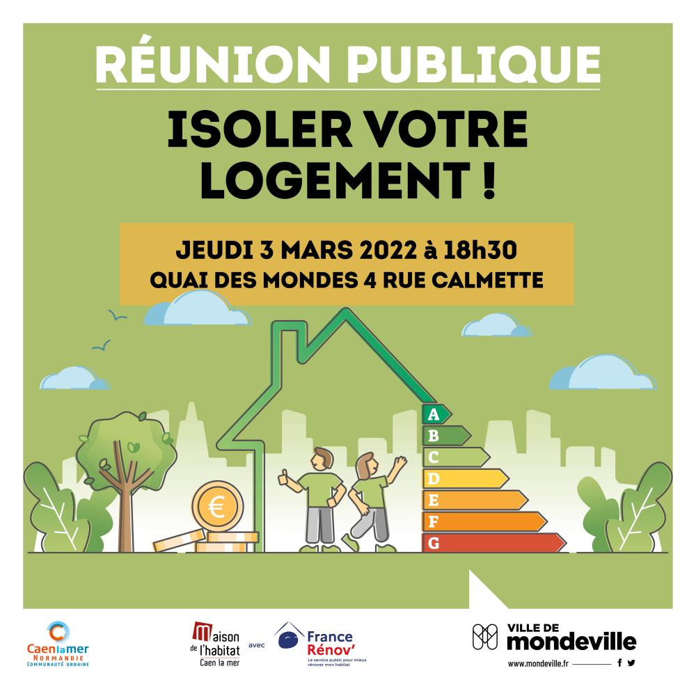 RÉUNION PUBLIQUE D'INFORMATION ISOLER VOTRE LOGEMENT