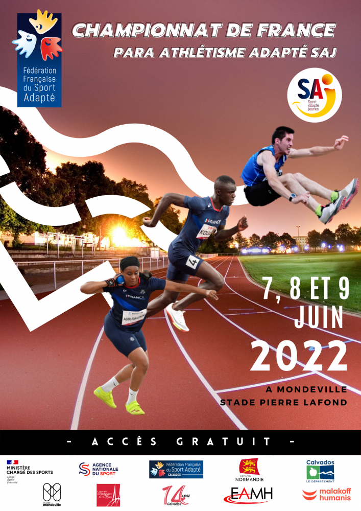 Championnat de France Para Athlétisme Sport Adapté Jeune