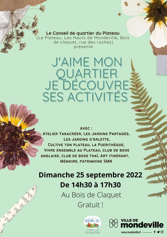 J'aime mon quartier, je découvre ses activités - Conseil de quartier du plateau